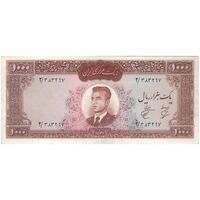 اسکناس 1000 ریال 1341 - تک - AU53 - محمد رضا شاه
