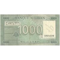 اسکناس 1000 لیره 2012 جمهوری - تک - VF - لبنان