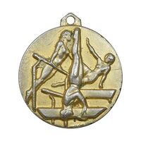 مدال آویز ورزشی ژیمناستیک دختران - طلایی - EF - محمد رضا شاه