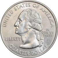 سکه کوارتر دلار 2002D ایالتی - لوئیزیانا - MS62 - آمریکا