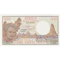 اسکناس 500 فرانک بدون تاریخ (1988) جمهوری - AMLA - تک - UNC65 - جیبوتی