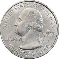 سکه کوارتر دلار 2014P پارک ملی اورگلیدز - AU - آمریکا