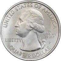 سکه کوارتر دلار 2013P یادبود پیروزی پری - AU58 - آمریکا