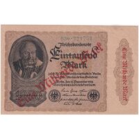 اسکناس 1000 مارک 1922 جمهوری وایمار - تک - AU - آلمان