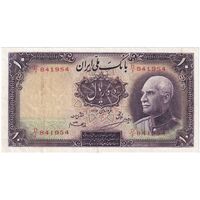 اسکناس 10 ریال پشت لاتین 1316 - بدون مهر - تک - VF35 - رضا شاه