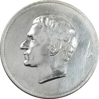مدال نقره بیست و پنجمین سال سلطنت 1344 - AU - محمدرضا شاه