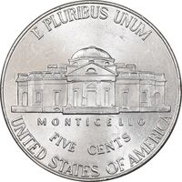 سکه 5 سنت 2014D جفرسون - MS63 - آمریکا