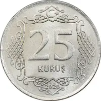 سکه 25 کروش 2020 جمهوری - MS62 - ترکیه