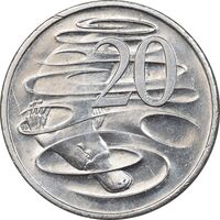 سکه 20 سنت 2019 الیزابت دوم - MS62 - استرالیا