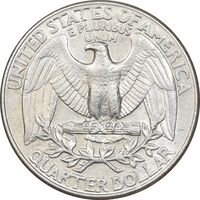 سکه کوارتر دلار 1998D واشنگتن - AU50 - آمریکا