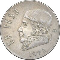 سکه 1 پزو 1971 ایالات متحده - EF45 - مکزیک
