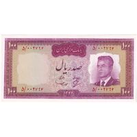 اسکناس 100 ریال 1342 - تک - UNC64 - محمد رضا شاه