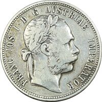 سکه 1 فلورین 1889 فرانتس یوزف یکم - VF30 - اتریش