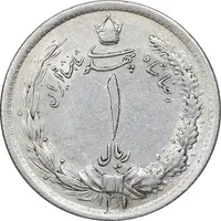 سکه 1 ریال 1311 - AU50 - رضا شاه