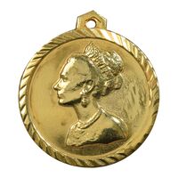 مدال آویز فرح پهلوی 1354 - VF -  محمد رضا شاه