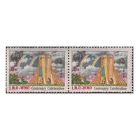 تمبر صدمین سالگرد هواشناسی 1352 - محمدرضا شاه