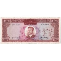 اسکناس 1000 ریال 1341 - تک - VF35 - محمد رضا شاه