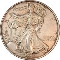 مدال یادبود 1 دلار 2005 عقاب - EF45 - آمریکا