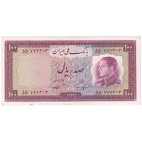 اسکناس 100 ریال 1333 - تک - UNC61 - محمد رضا شاه