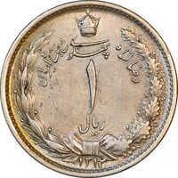 سکه 1 ریال 1312 - EF40 - رضا شاه