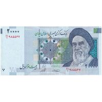 اسکناس 20000 ریال (حسینی - شیبانی) تصویر بزرگ - امضا کوچک - تک - EF45 - جمهوری اسلامی