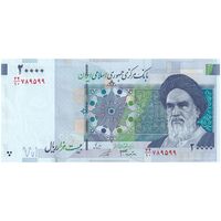 اسکناس 20000 ریال (جعفری - شیبانی) فیلیگران 8 - تک - UNC63 - جمهوری اسلامی