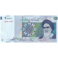 اسکناس 20000 ریال (جعفری - مظاهری) - تک - AU58 - جمهوری اسلامی