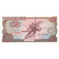 اسکناس 10 وون 1978 جمهوری دموکراتیک خلق - تک - UNC62 - کره شمالی