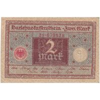 اسکناس 2 مارک 1920 جمهوری وایمار - تک - VF - آلمان