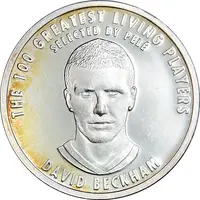 مدال نقره یادبود 100 سالگی فیفا 2004 - PF62 - دیوید بکام