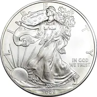 مدال یادبود 1 دلار 2009 عقاب - PF63 - آمریکا