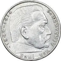سکه 2 رایش مارک 1939A رایش سوم - MS61 - آلمان