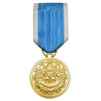 مدال پیش آهنگی - آماده باش - درجه 1 با روبان - AU - محمد رضا شاه