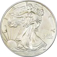 مدال یادبود 1 دلار 2020 عقاب - PF63 - آمریکا