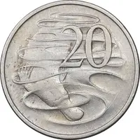 سکه 20 سنت 1967 الیزابت دوم - EF45 - استرالیا
