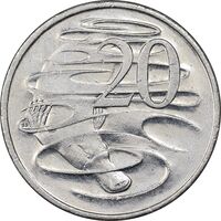 سکه 20 سنت 2008 الیزابت دوم - EF45 - استرالیا