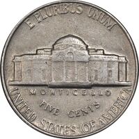 سکه نیکل 5 سنت 1964 جفرسون - EF40 - آمریکا