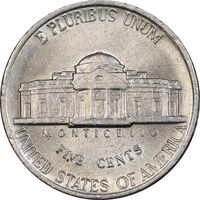 سکه 5 سنت 1996D جفرسون - MS61 - آمریکا