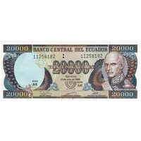 اسکناس 20000 سوکره 1999 جمهوری - تک - UNC62 - اکوادور