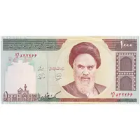 اسکناس 1000 ریال (محمدخان - نوربخش) - تک - UNC - جمهوری اسلامی