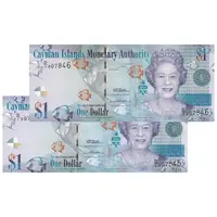 اسکناس 1 دلار 2010 الیزابت دوم - جفت - UNC63 - جزایر کیمن