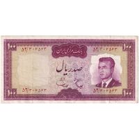 اسکناس 100 ریال (هویدا - سمیعی) - تک - EF40 - محمد رضا شاه