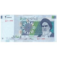 اسکناس 20000 ریال (جعفری - شیبانی) فیلیگران 8 - جایگزین - تک - AU58 - جمهوری اسلامی