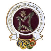 سنجاق سینه کمیته ملی المپیک قطر - UNC - قطر