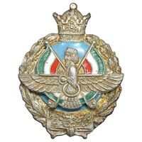 نشان نقره بازنشستگی - افسری - EF - محمد رضا شاه