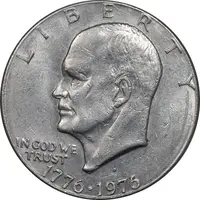 سکه یک دلار 1976D جشن دویست سالگی آمریکا - AU55 - آمریکا