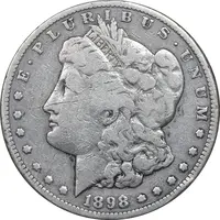 سکه یک دلار 1898 مورگان - VF35 - آمریکا