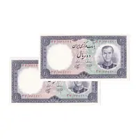 اسکناس 10 ریال 1340 - جفت - UNC63 - محمد رضا شاه