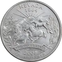 سکه کوارتر دلار 2006D ایالتی - نوادا - AU - آمریکا