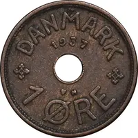سکه 1 اوره 1937 کریستیان دهم - EF40 - دانمارک